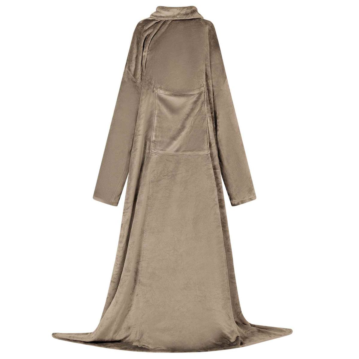vidaXL Deken hoodie Beige Flanel