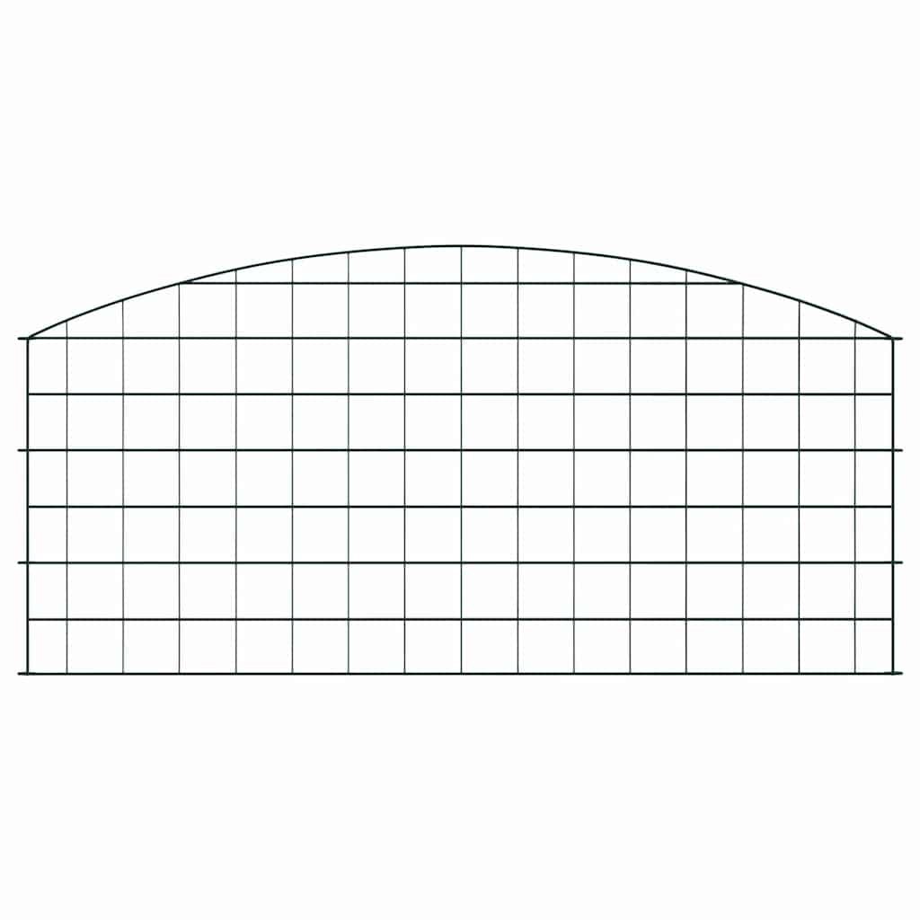 vidaXL Schuttingset 77,5x64 cm groen