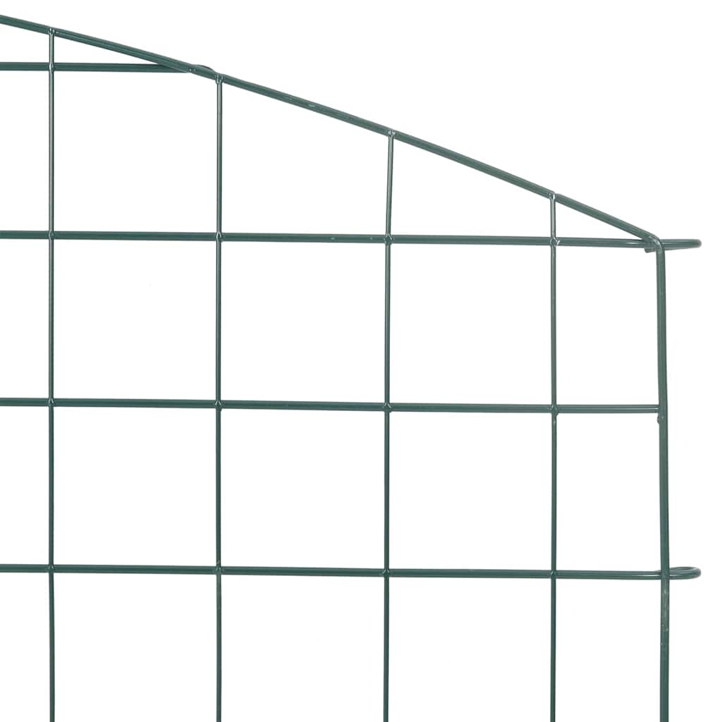 vidaXL Schuttingset 77,5x64 cm groen