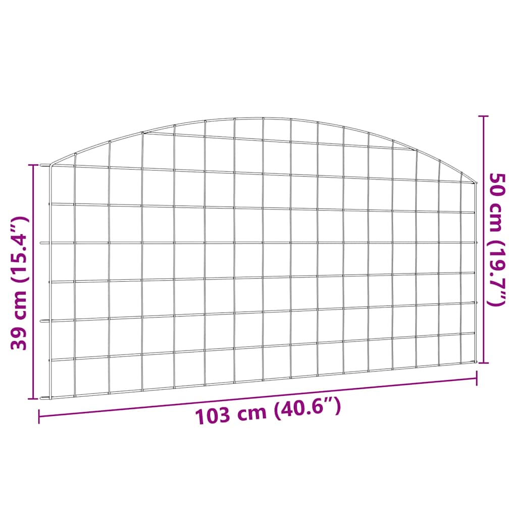 vidaXL Schuttingset 77,5x64 cm groen