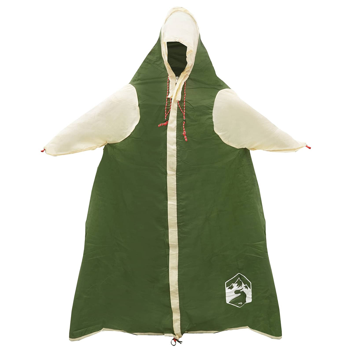 vidaXL 2-in-1 Regen Poncho met Kap Groen 262 x 126 x 130 cm