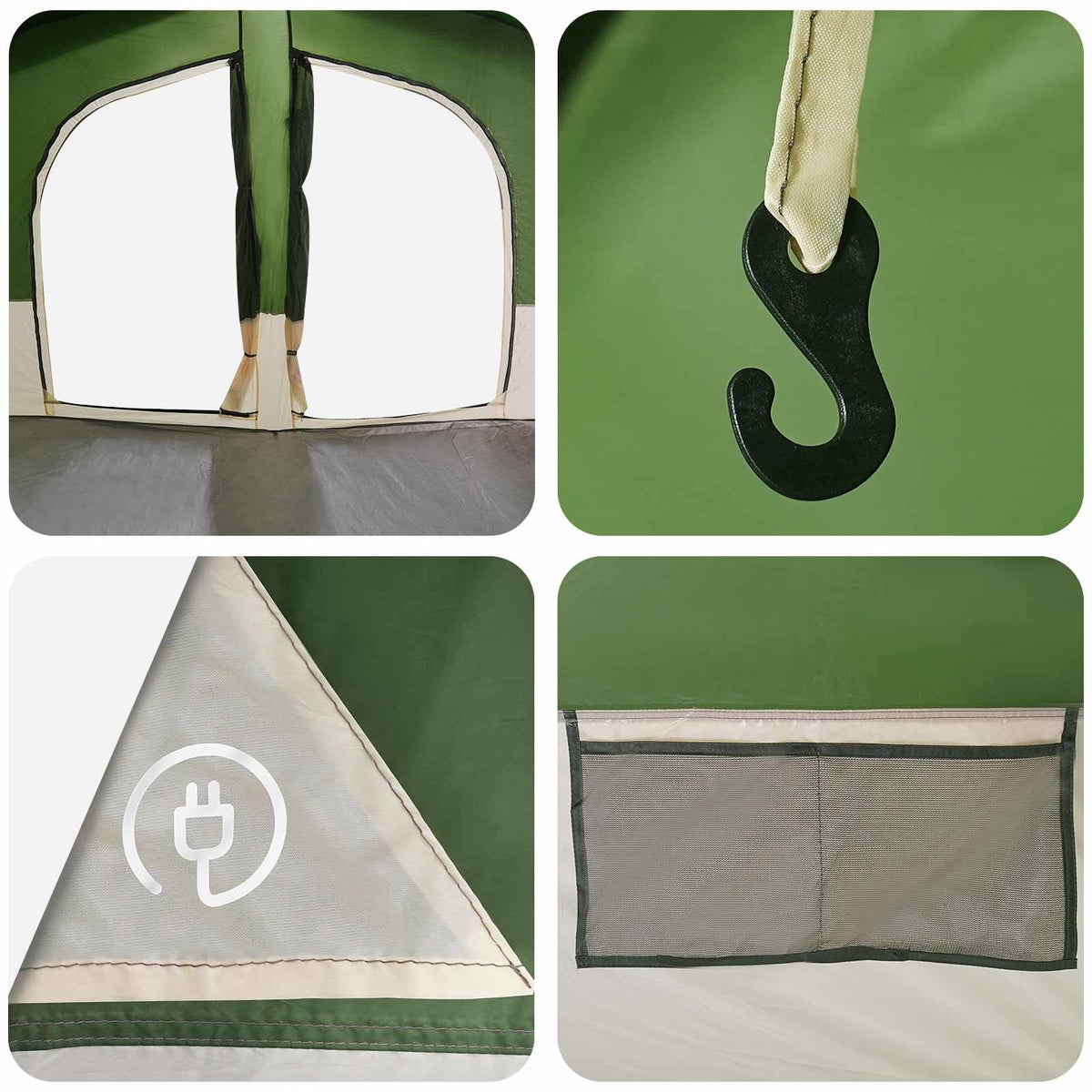 vidaXL Gezinstent Groen 533 x 312 x 230 cm
