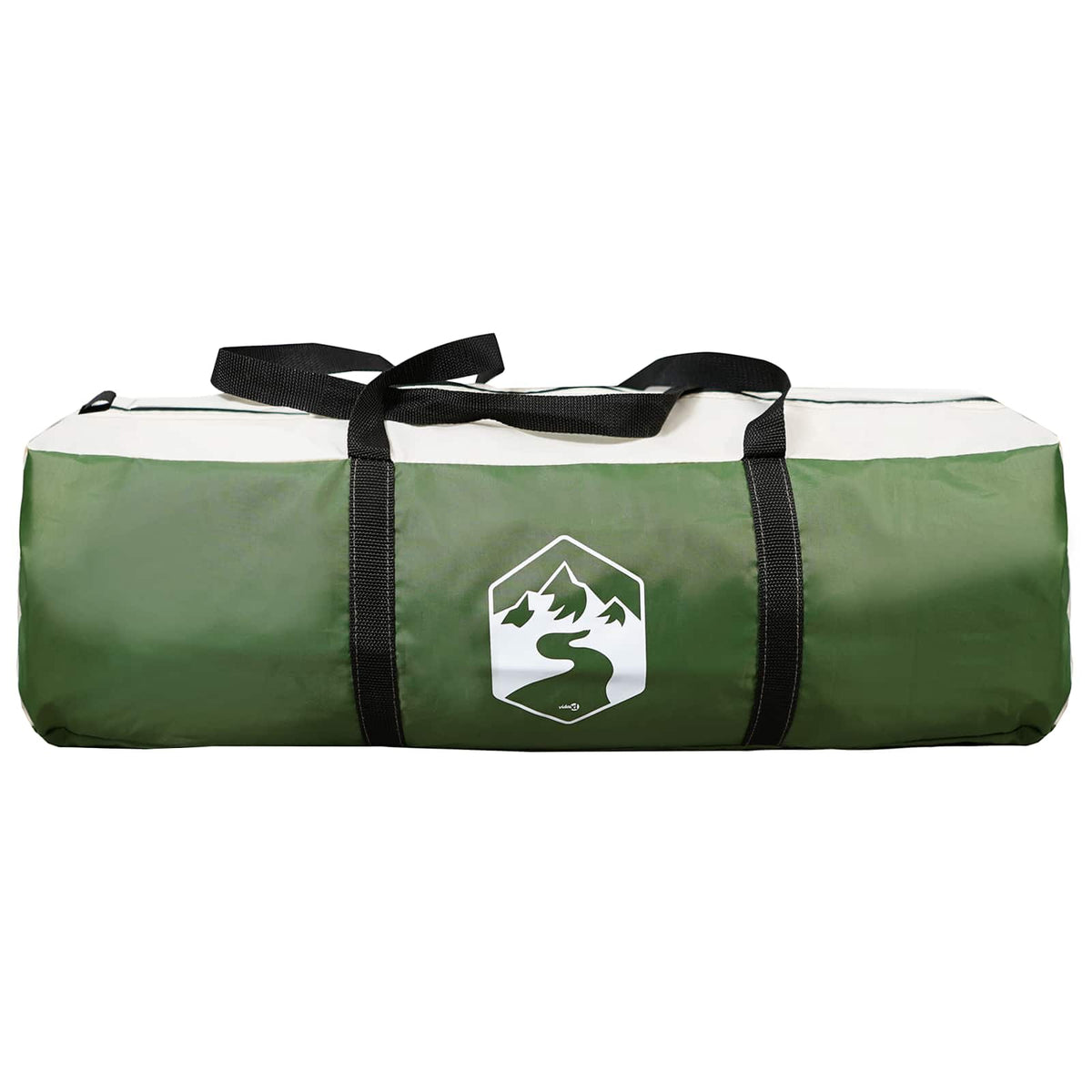 vidaXL Directe Tent Groen 8-persoons 185T Polyester met PU Coating
