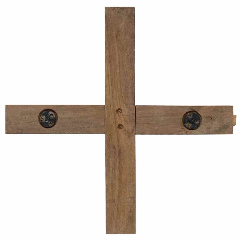 vidaXL Kerstboom met standaard Bruin 90 cm Massief teakhout