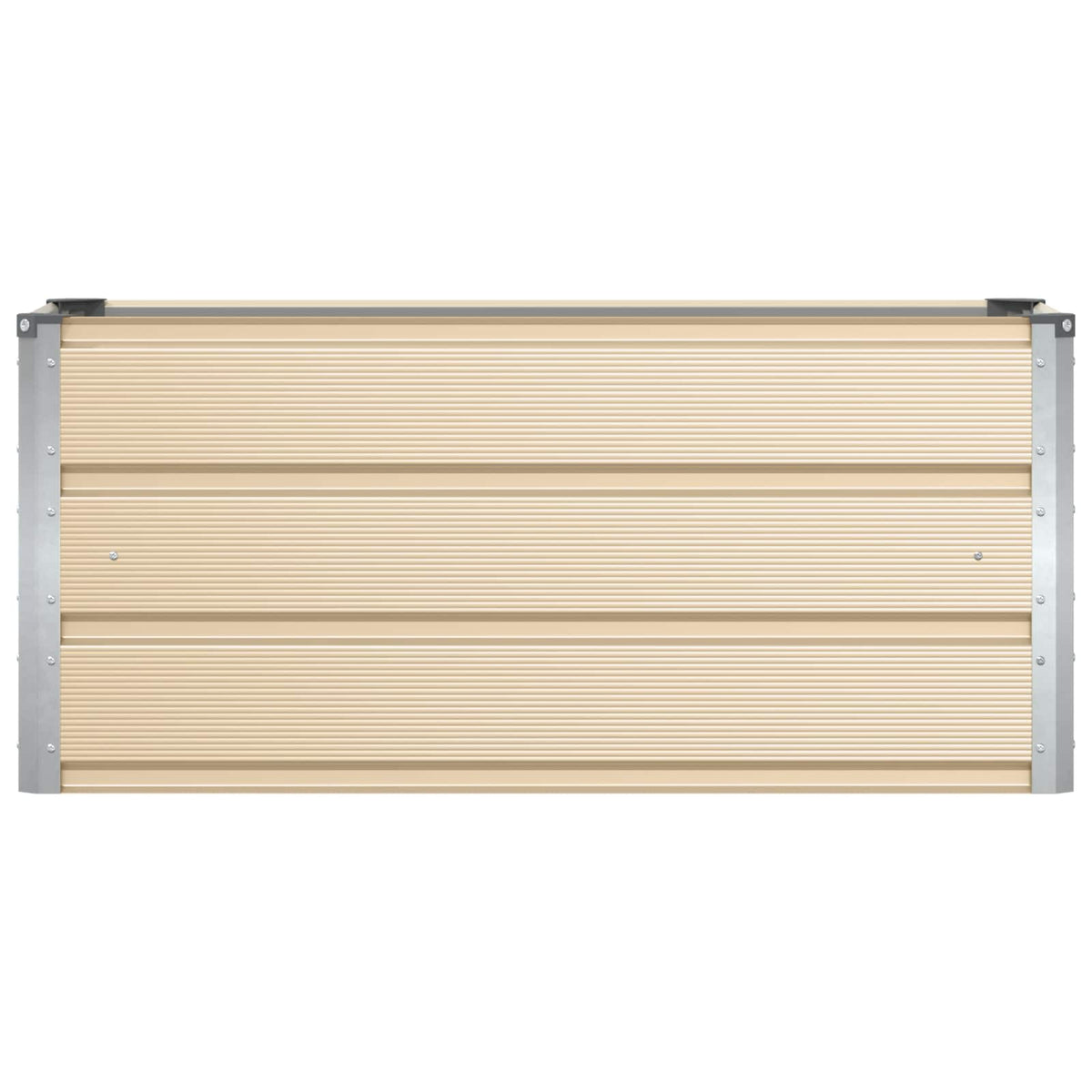 vidaXL Plantenbak Ivoor 160 x 40 x 45 cm Staal