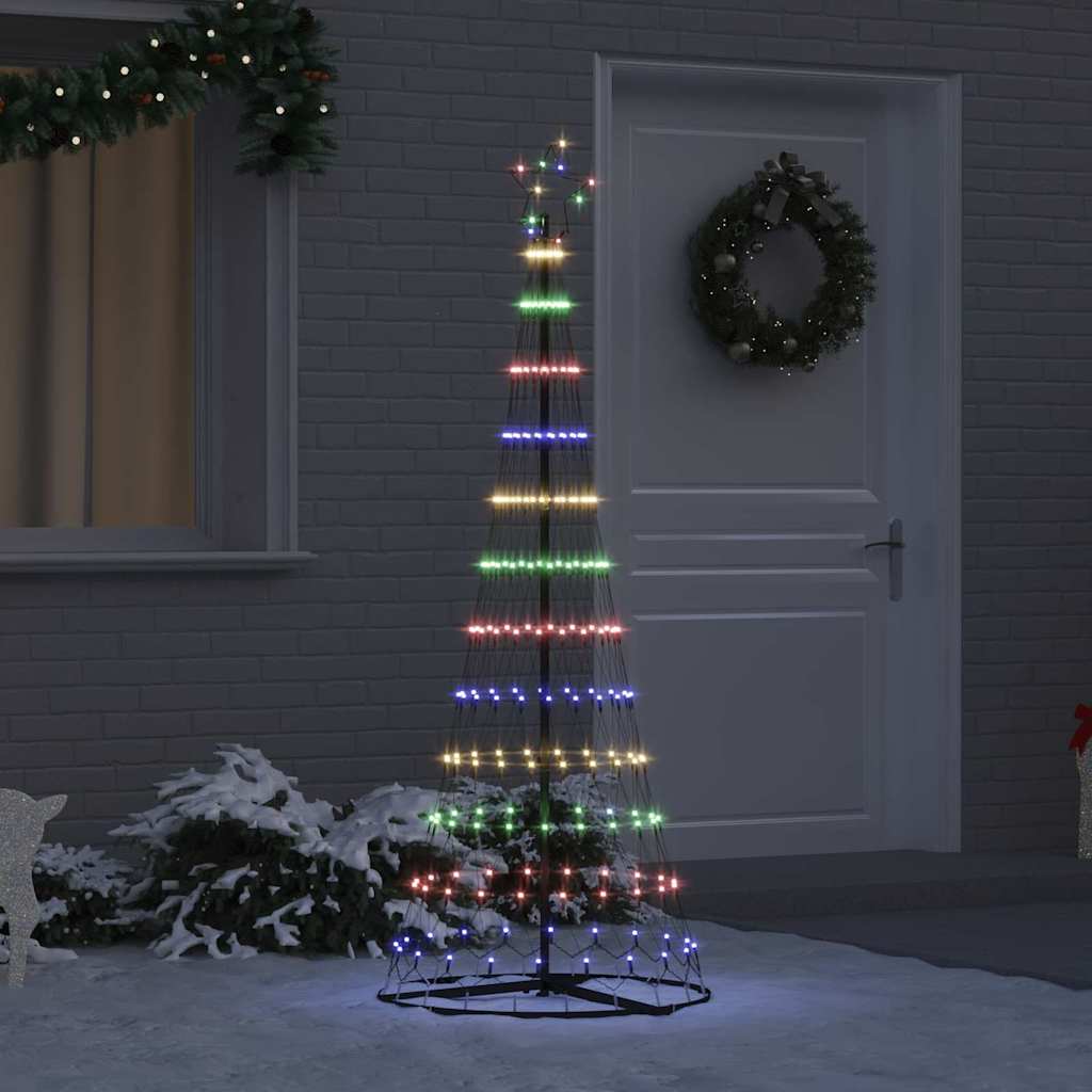 vidaXL LED Kerstboom met 230 LED met standaard Warmwit 184.5 cm Metaal