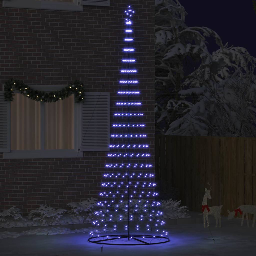 vidaXL LED Kerstboom met 230 LED met standaard Warmwit 184.5 cm Metaal