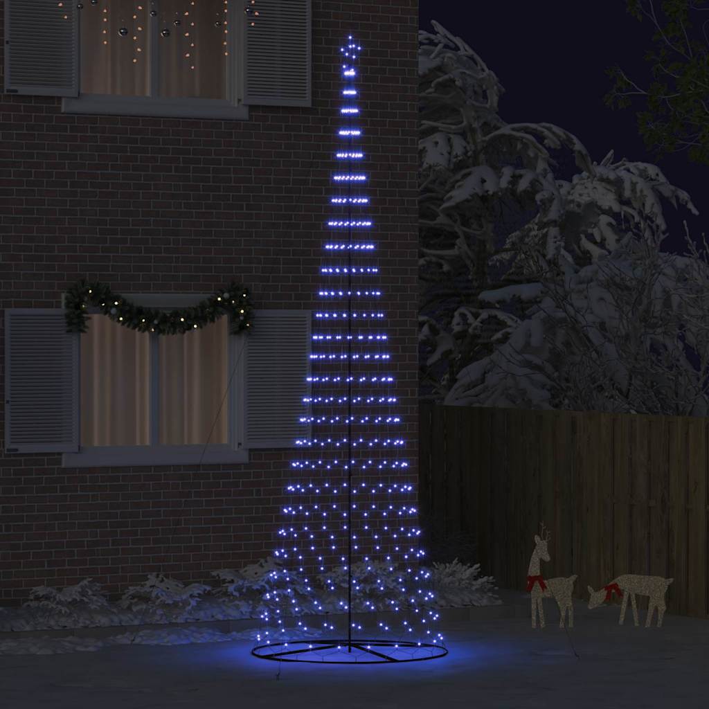 vidaXL LED Kerstboom met 230 LED met standaard Warmwit 184.5 cm Metaal