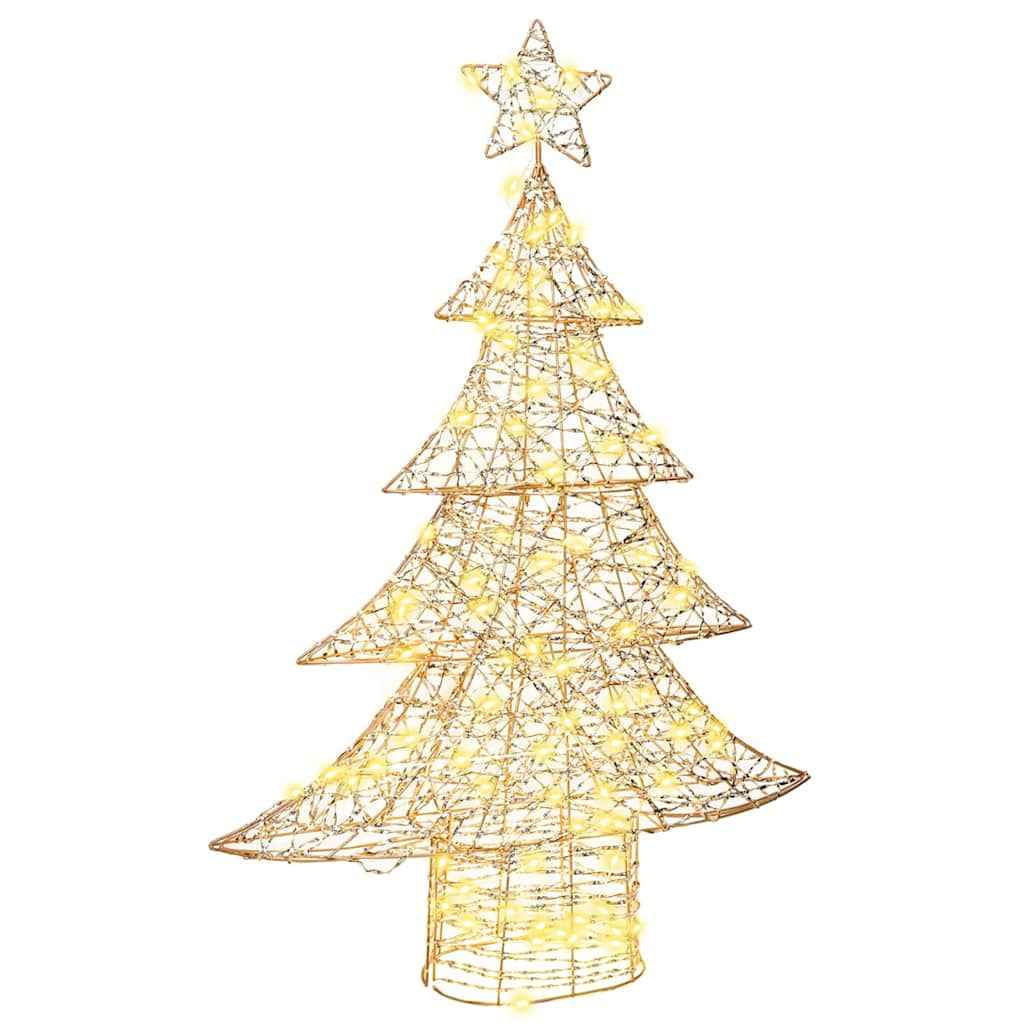 vidaXL Kerstboom met 120 LED Warmwit 120 cm PET