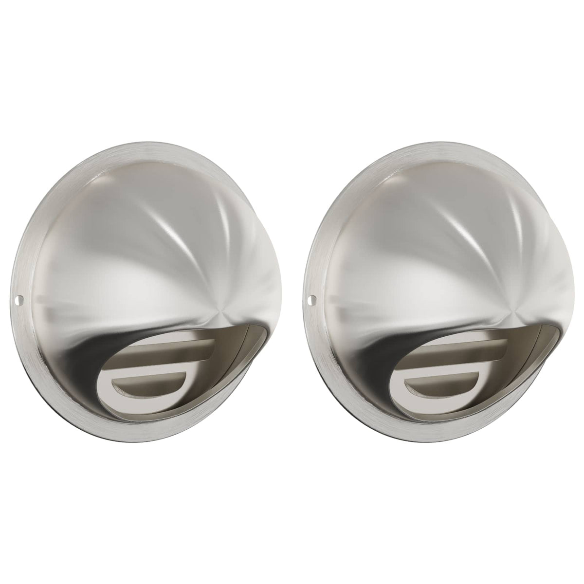 vidaXL Luchtventilatie roosters 8 pcs Zilver 200 mm Roestvrij staal