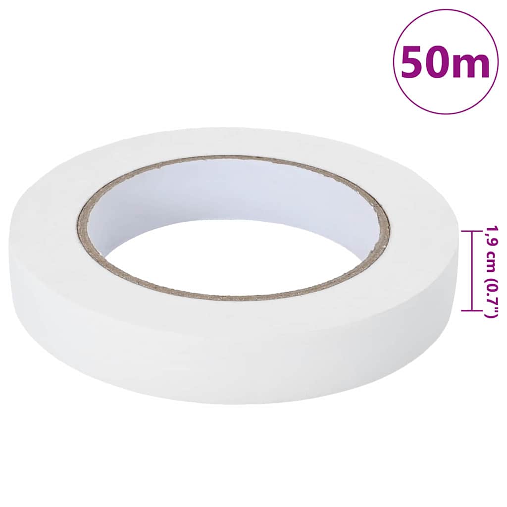 vidaXL Verf Maskertapes 6 pcs Wit 19mm x 50m Papier