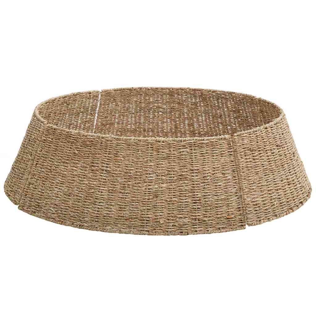 vidaXL Kerstboomkraag Bruin 60 x 60 x 22 cm Zeegras