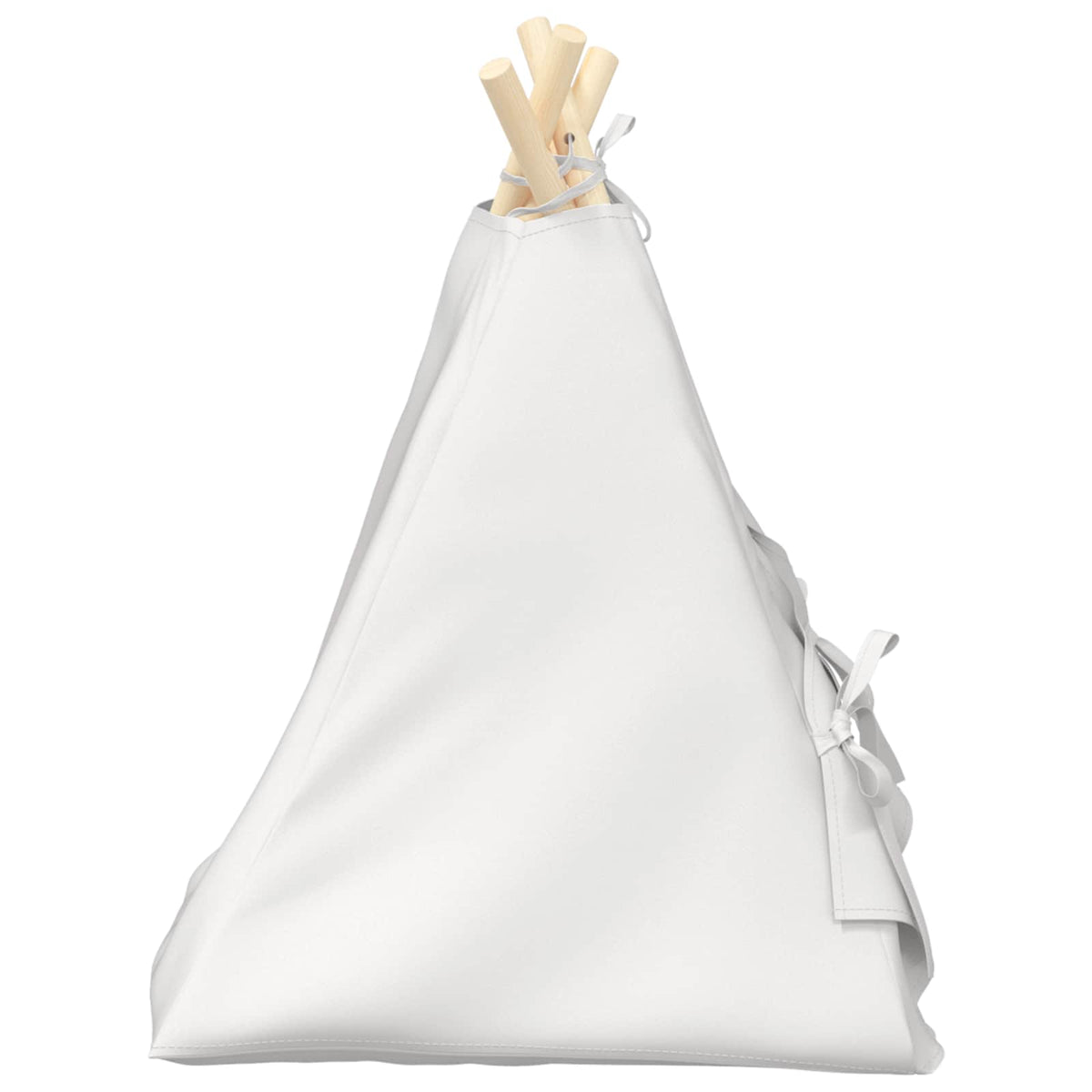 vidaXL Dieren teepee met kussen Wit 40 x 40 x 50 cm Polyester