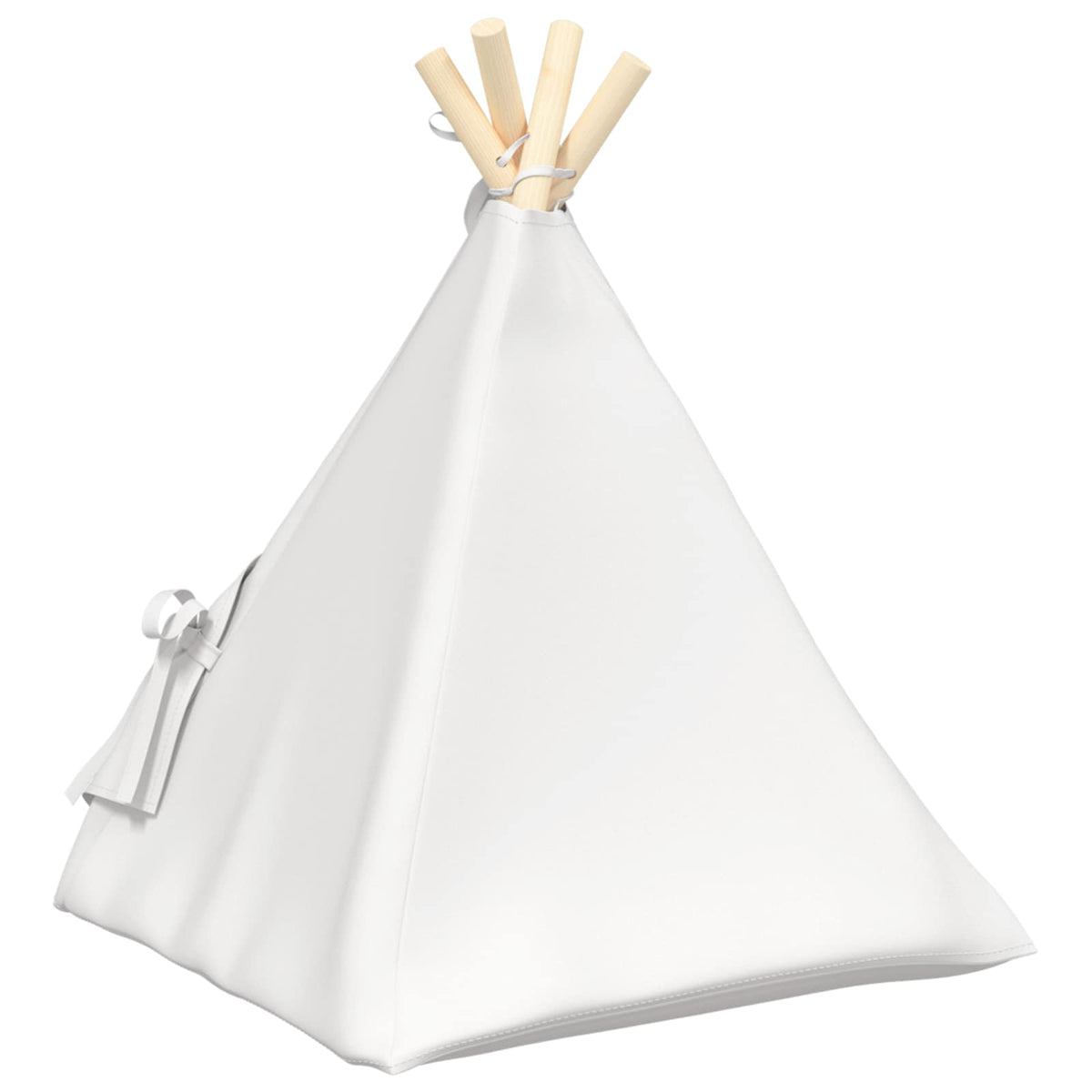 vidaXL Dieren teepee met kussen Wit 40 x 40 x 50 cm Polyester