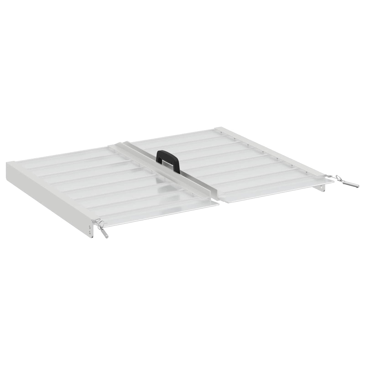 vidaXL Rolstoelhelling Zilver 62 x 73 x 5 cm Aluminium