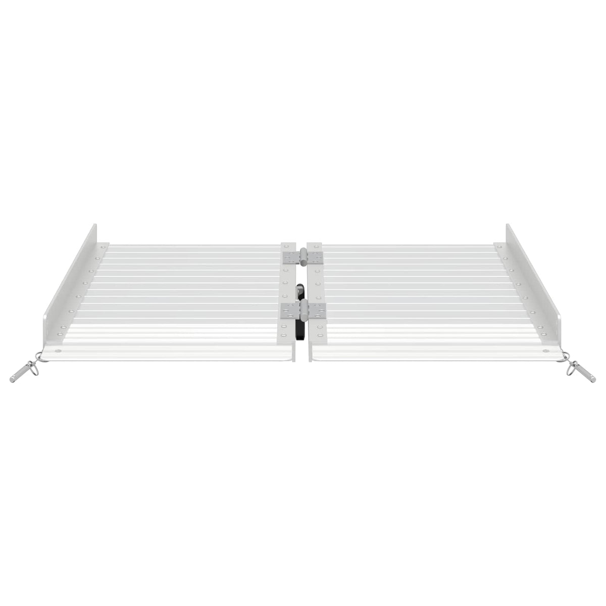 vidaXL Rolstoelhelling Zilver 62 x 73 x 5 cm Aluminium