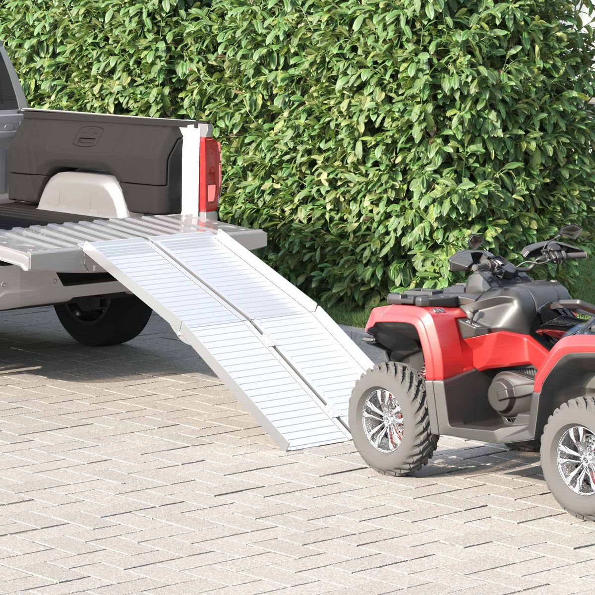 vidaXL Rolstoelhelling Zilver 62 x 73 x 5 cm Aluminium