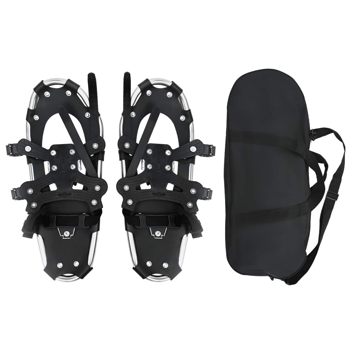 vidaXL 3 in 1 sneeuwschoenen met wandelschoenen Zilver 21 inches