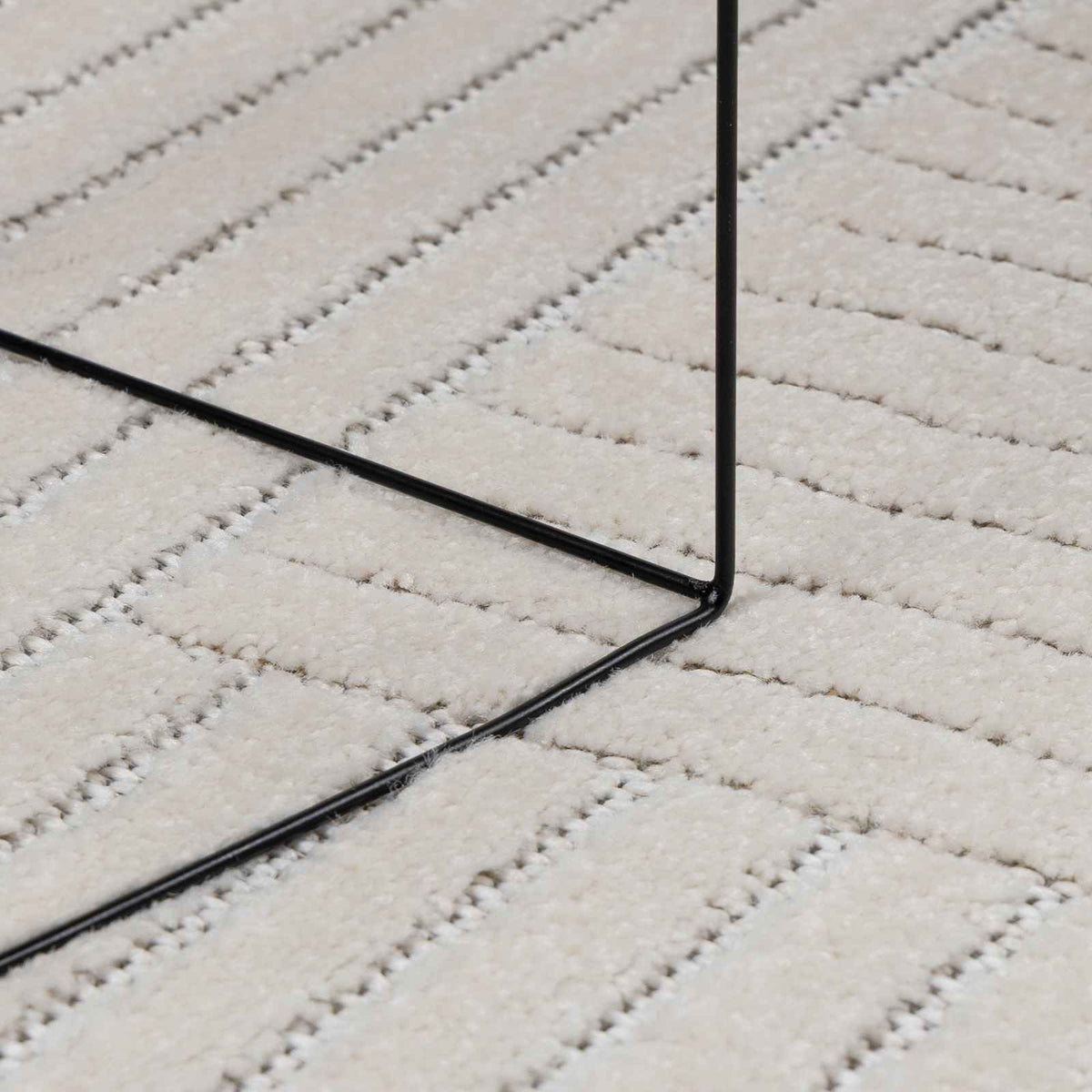 vidaXL Vloerkleden Rechthoekig Crème 150 x 80 cm