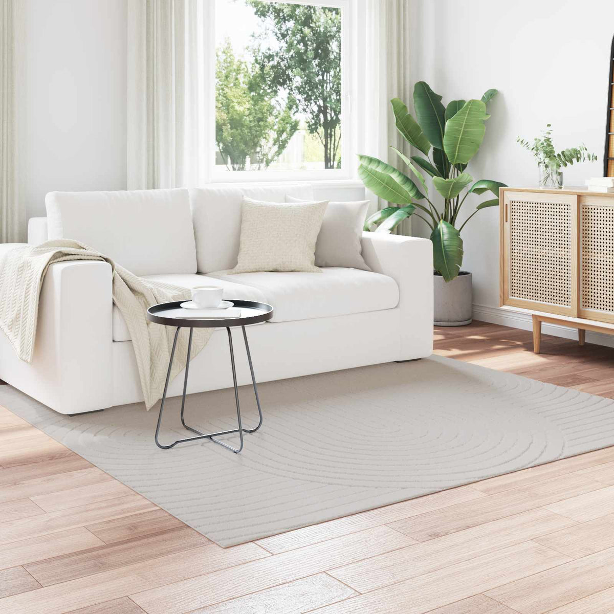 vidaXL Vloerkleden Rechthoekig Crème 150 x 80 cm