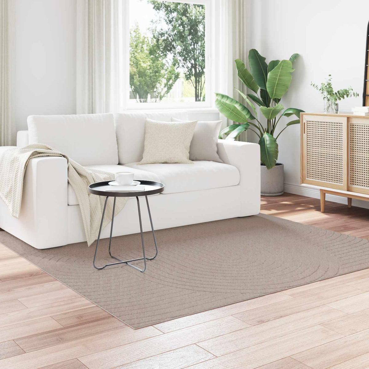 vidaXL Vloerkleden Rechthoekig Crème 150 x 80 cm