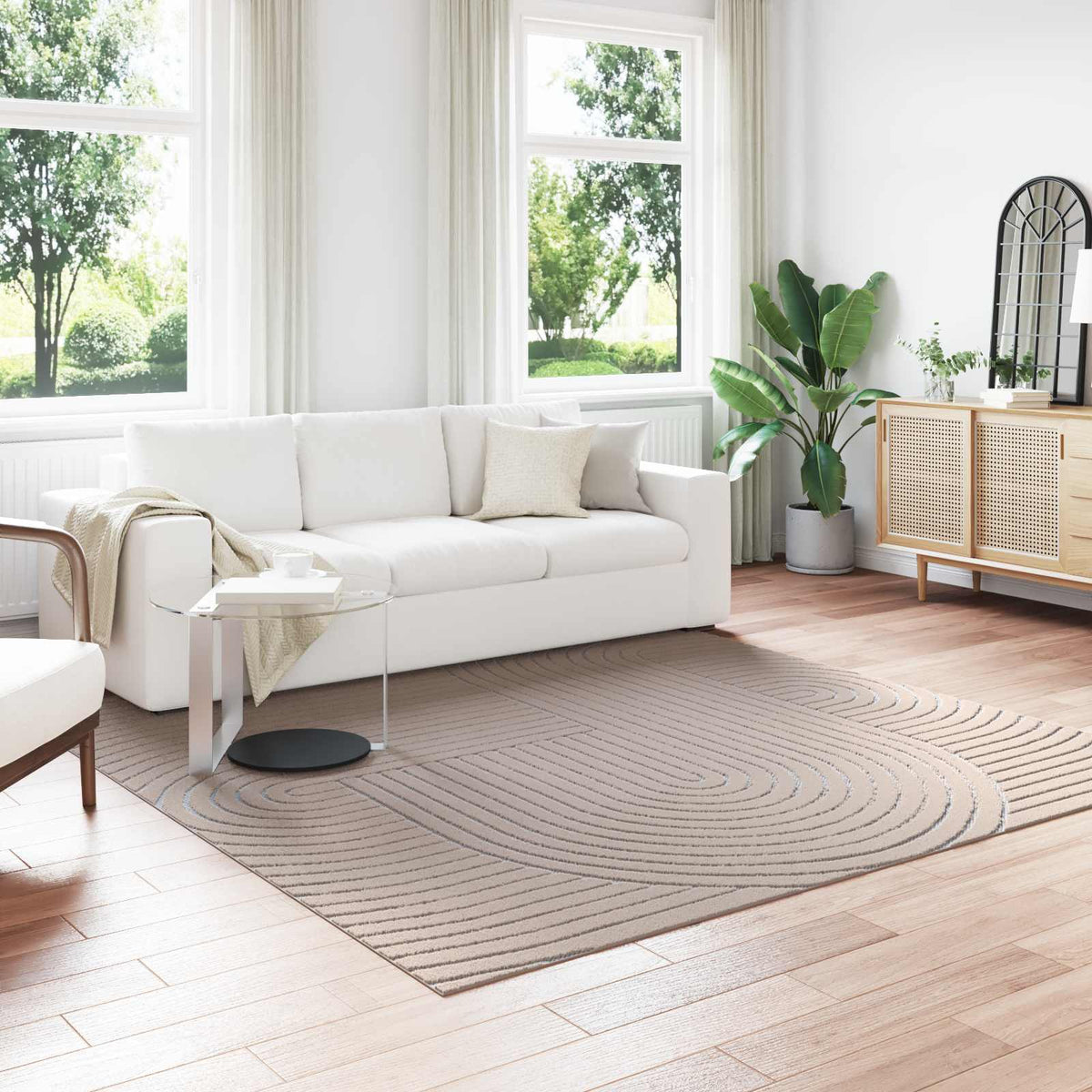 vidaXL Vloerkleden Rechthoekig Crème 150 x 80 cm