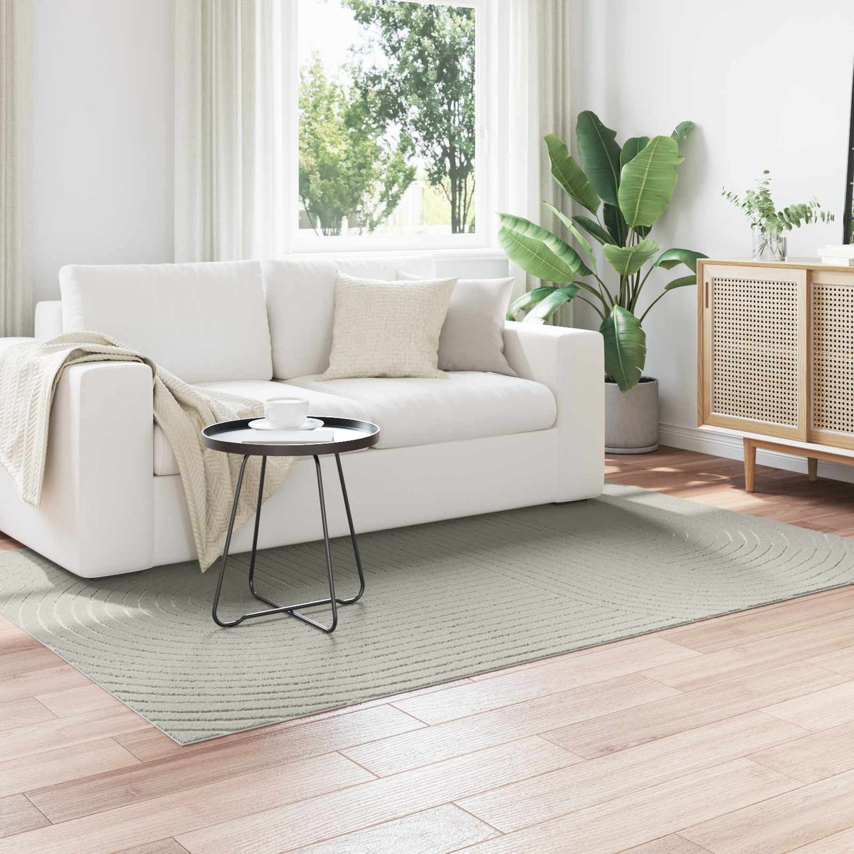 vidaXL Vloerkleden Rechthoekig Crème 150 x 80 cm