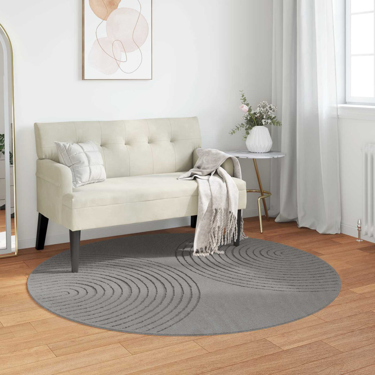 vidaXL Vloerkleden Rechthoekig Crème 150 x 80 cm