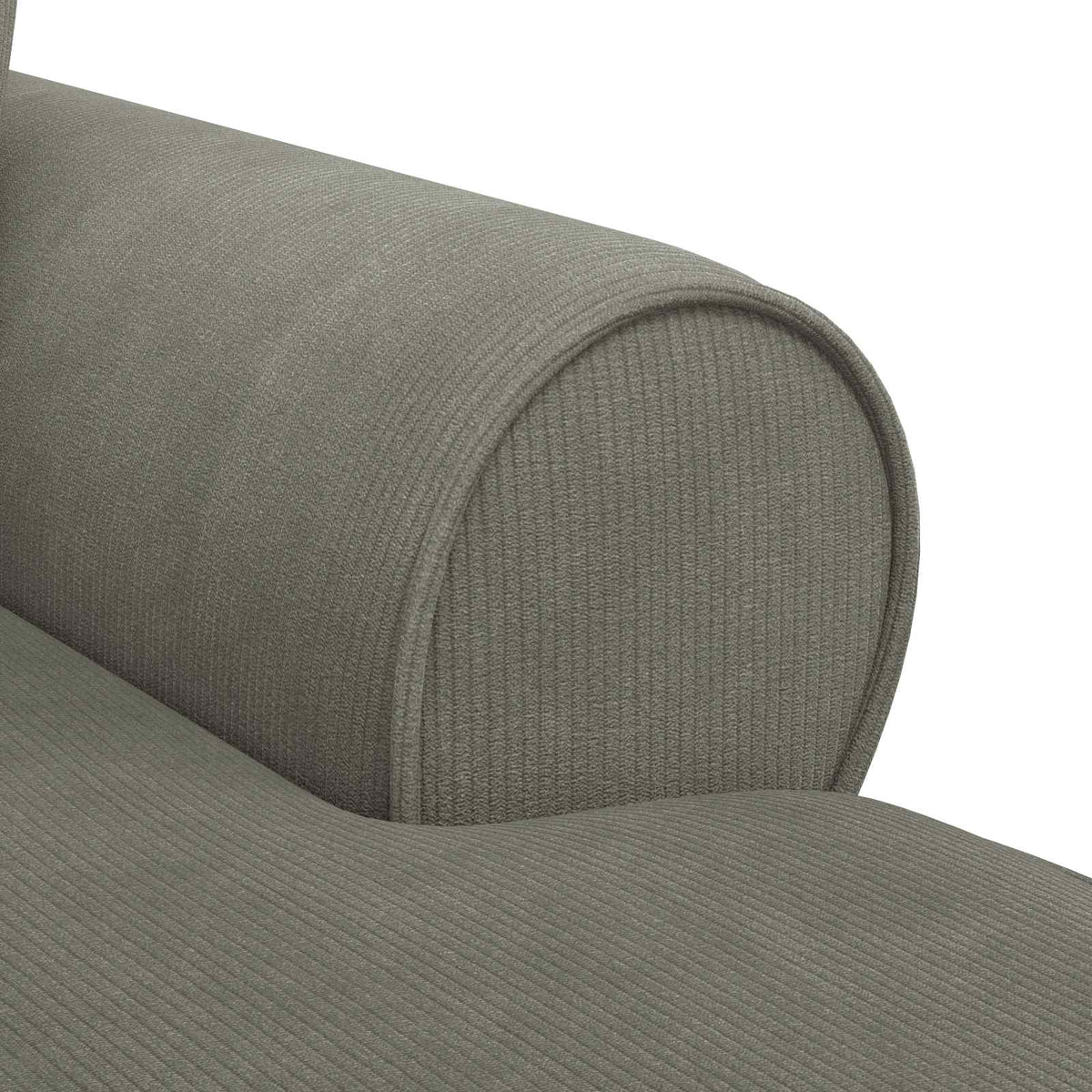 vidaXL Chaise Lounge met Rok met kussen Lichtgrijs 91 x 157 x 91 cm
