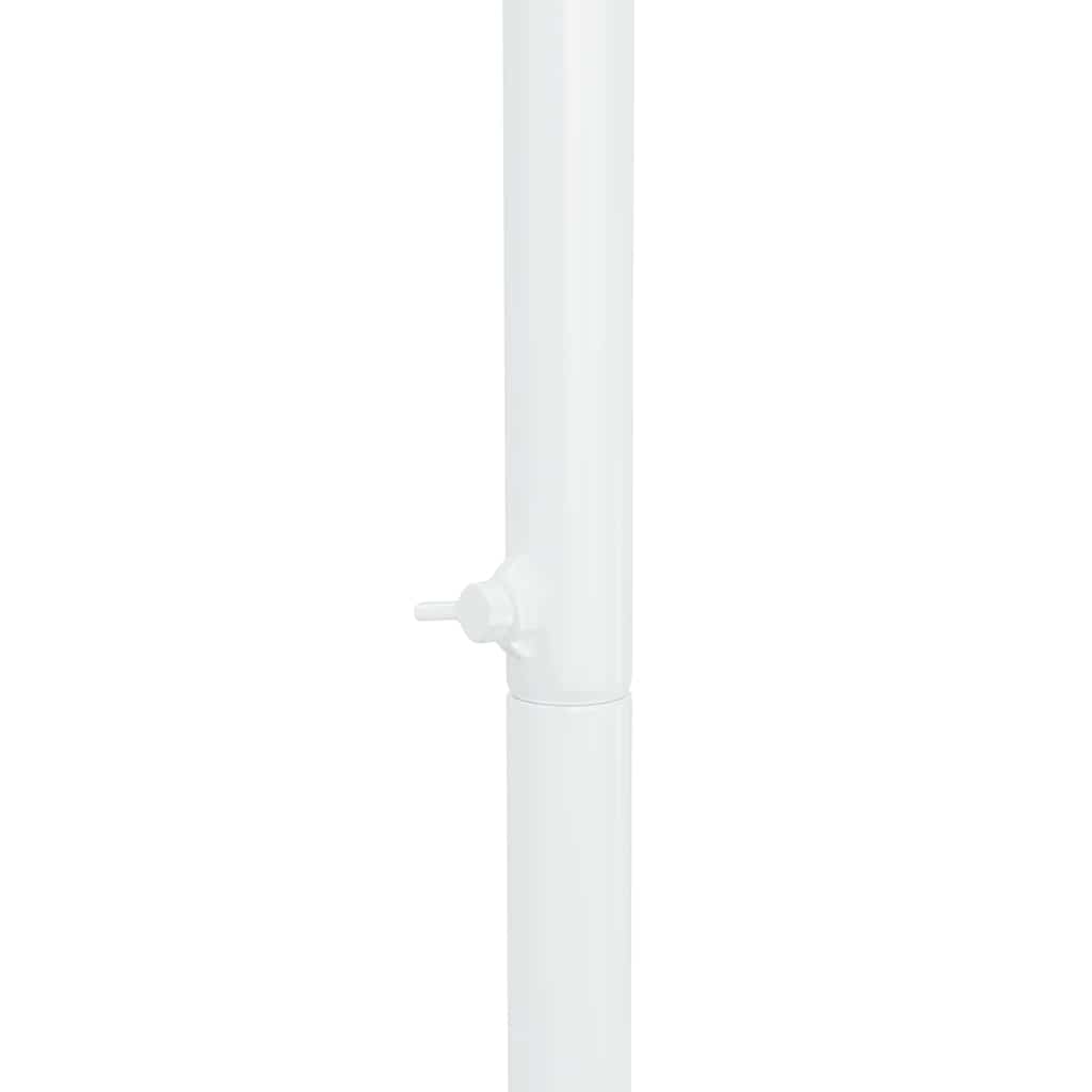 vidaXL Trouwrand Wit 100 x 39 x 200 cm Staal