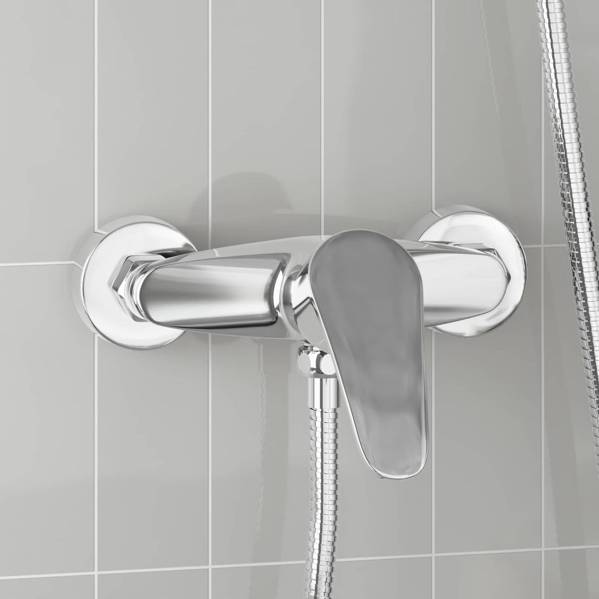 vidaXL Douchemengkraan Chroom G 1 / 2 inch