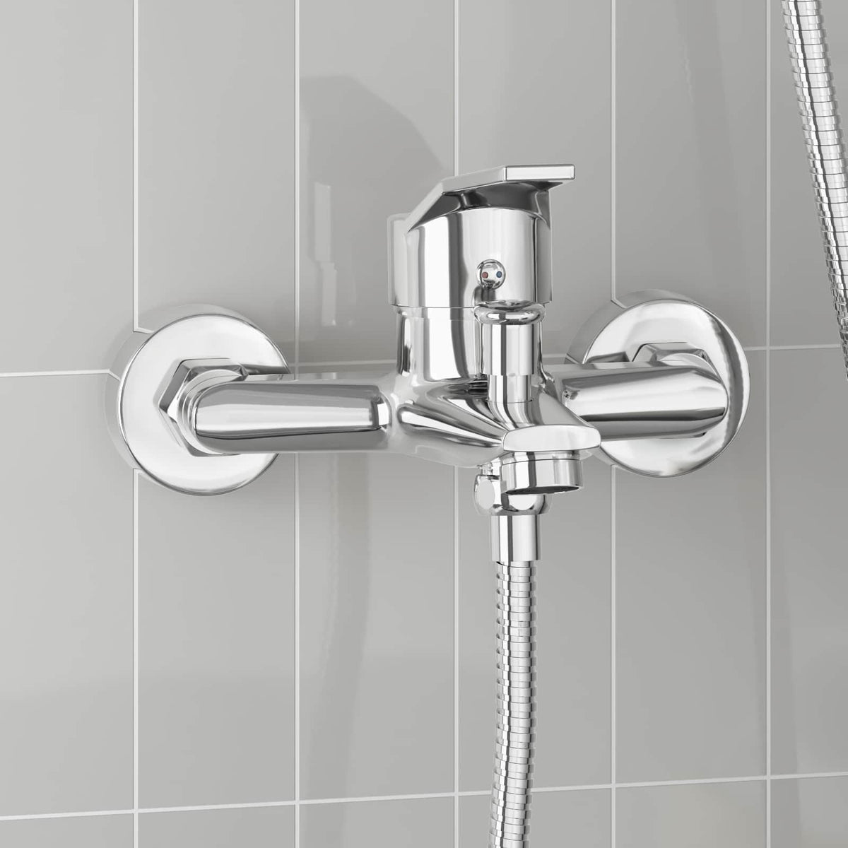 vidaXL Douchemengkraan Chroom G 1 / 2 inch