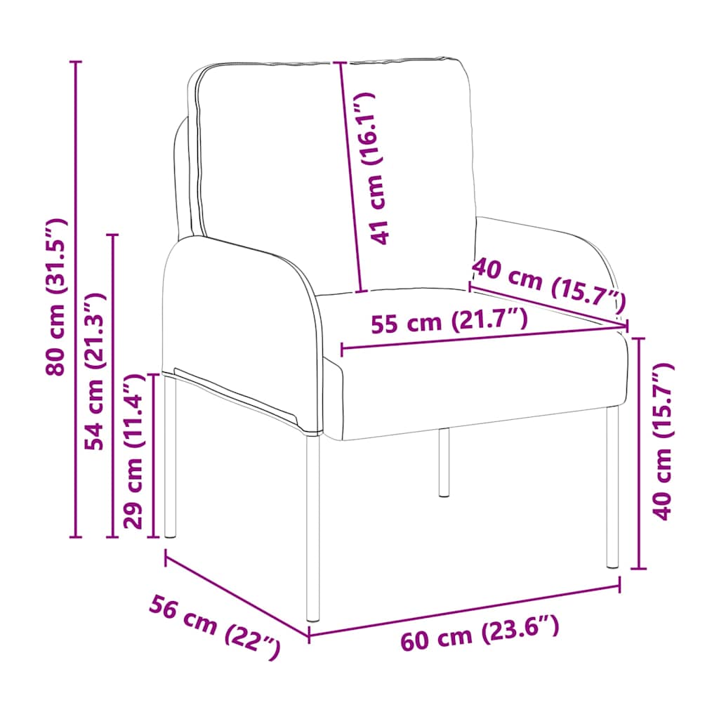 vidaXL Banken met kussen 55cm Blauw Multiplex