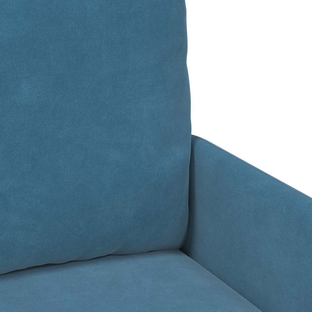 vidaXL Banken met kussen 55cm Blauw Multiplex