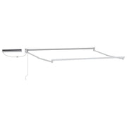 vidaXL Elektrisch uitschuifbaar zonnescherm frame Wit 2,5 x 2 m Staal