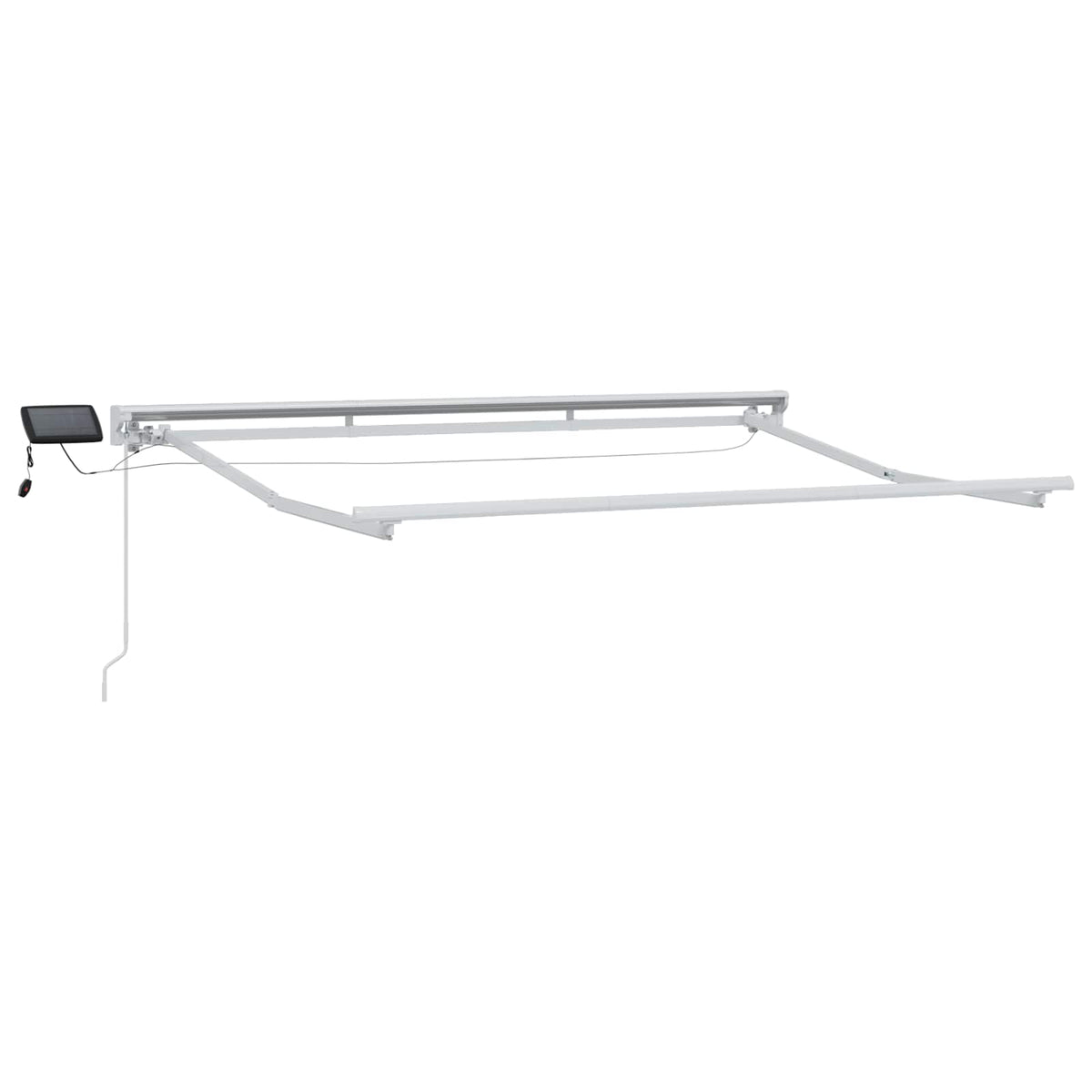 vidaXL Handmatige Luifelhouder met LED's Antraciet 3 x 2,5 m Aluminium