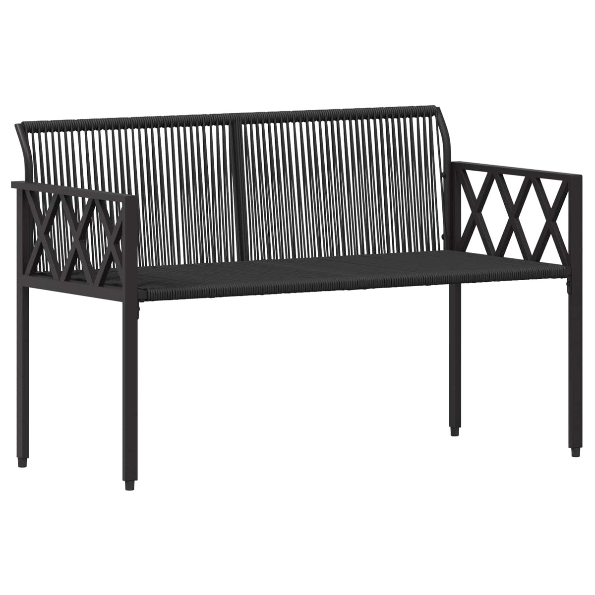 vidaXL Buitenbanken 2 -Seater 116 x 56 x 75 cm poly rattan