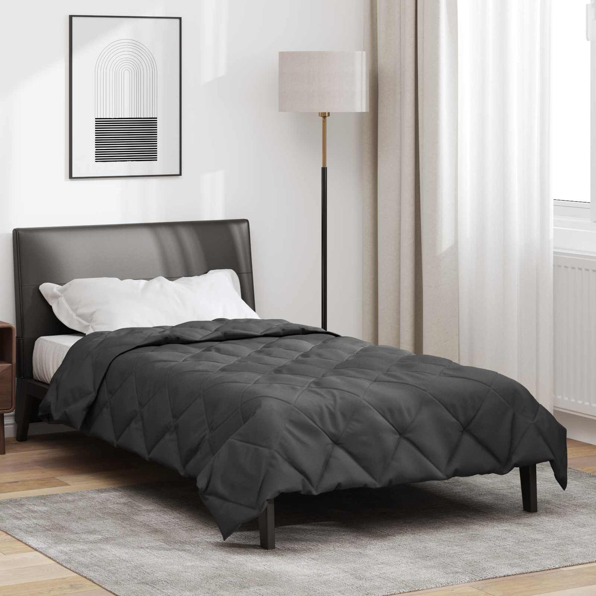 vidaXL Zomerdekbed Groen 200 x 135 cm Microvezel