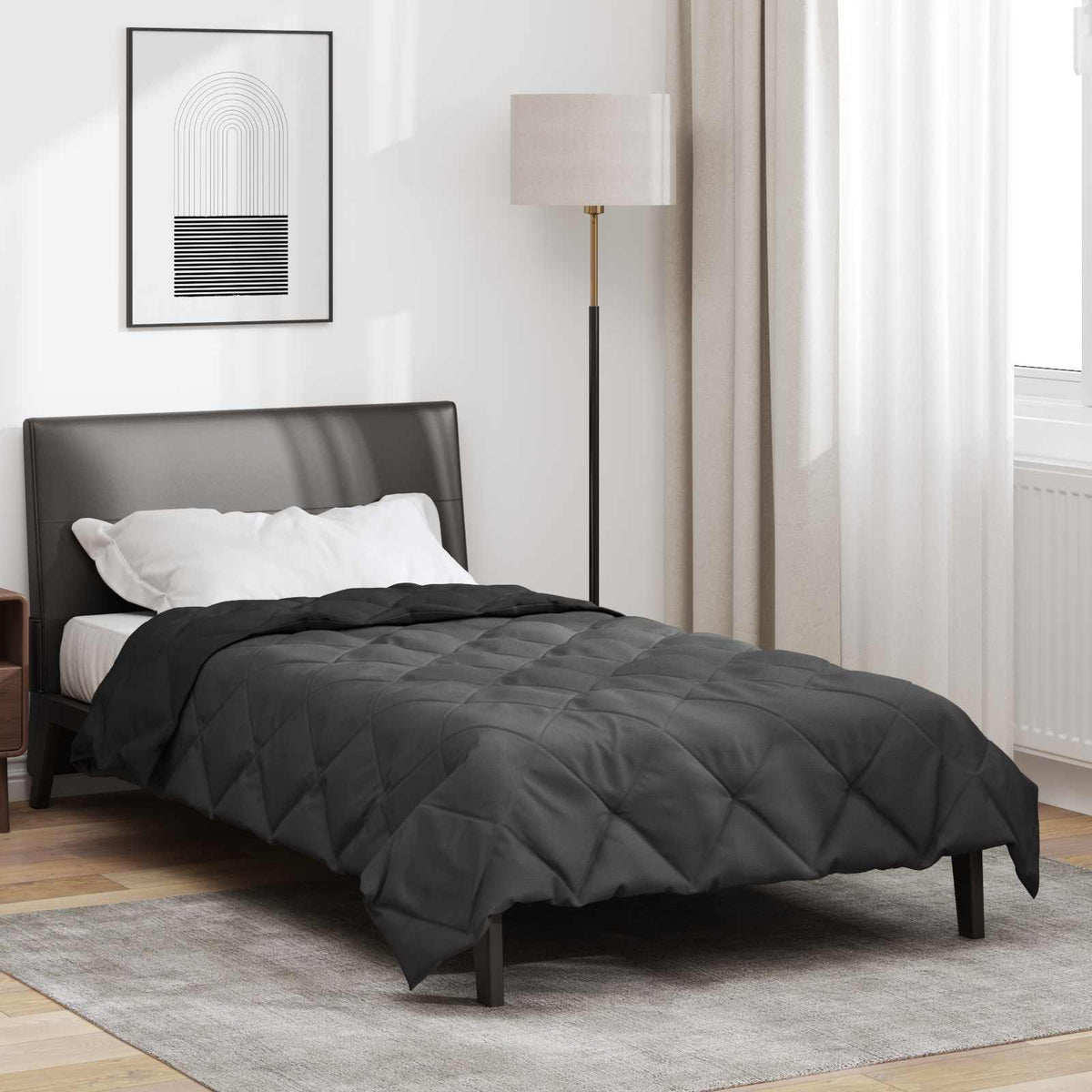 vidaXL Zomerdekbed Groen 200 x 135 cm Microvezel