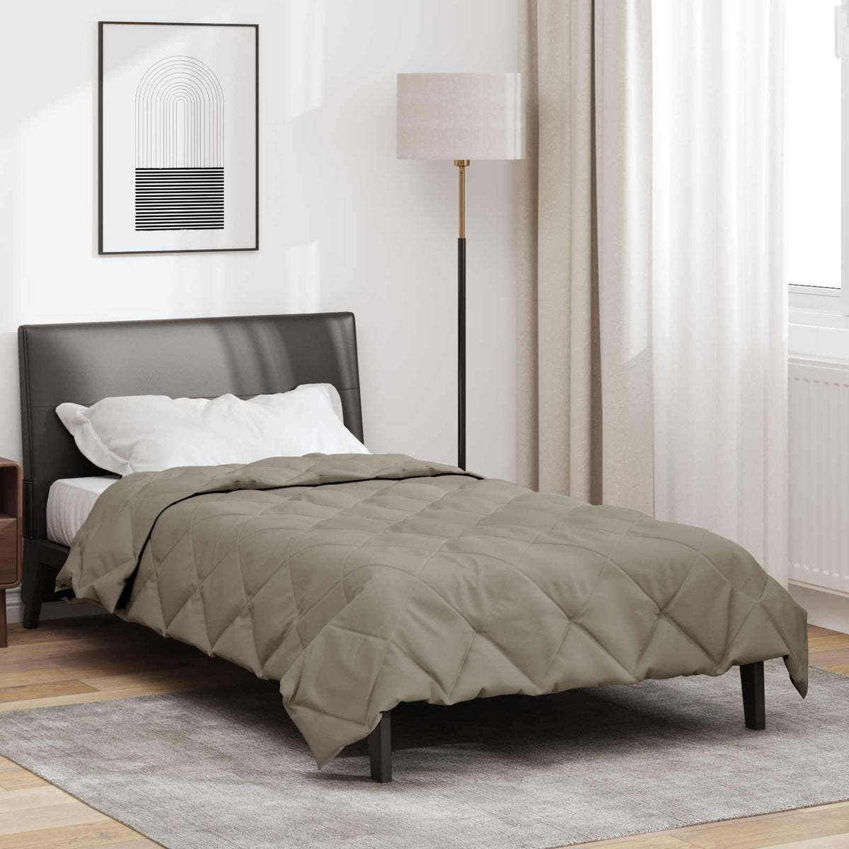 vidaXL Zomerdekbed Groen 200 x 135 cm Microvezel