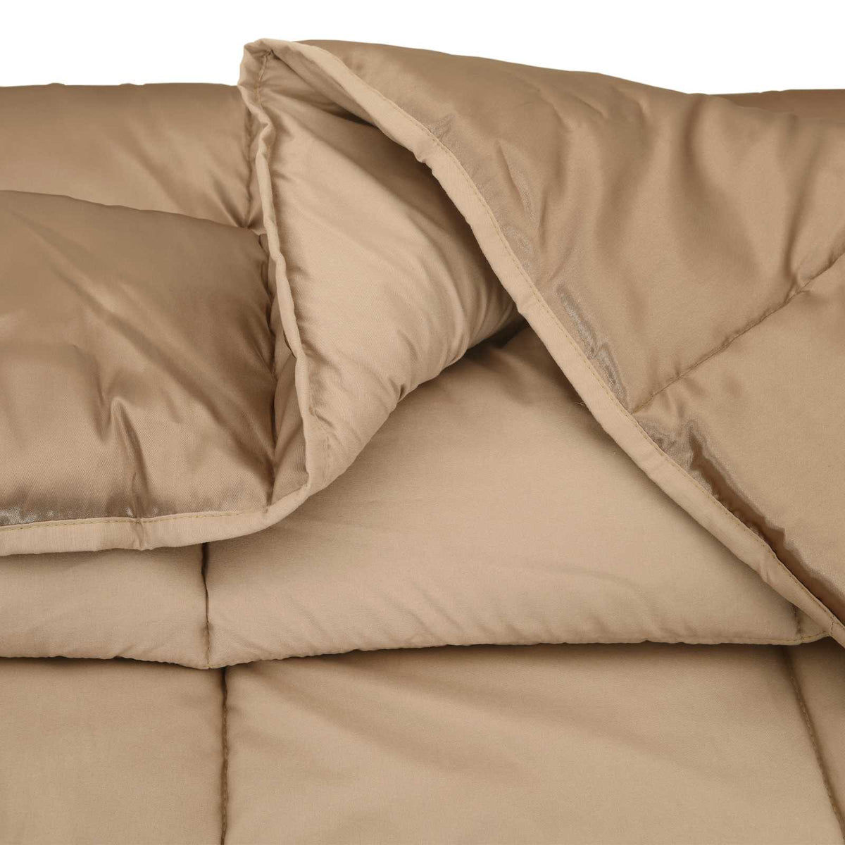 vidaXL Winter Dekbed Goud 200 x 135 cm Satijn en Microfiber