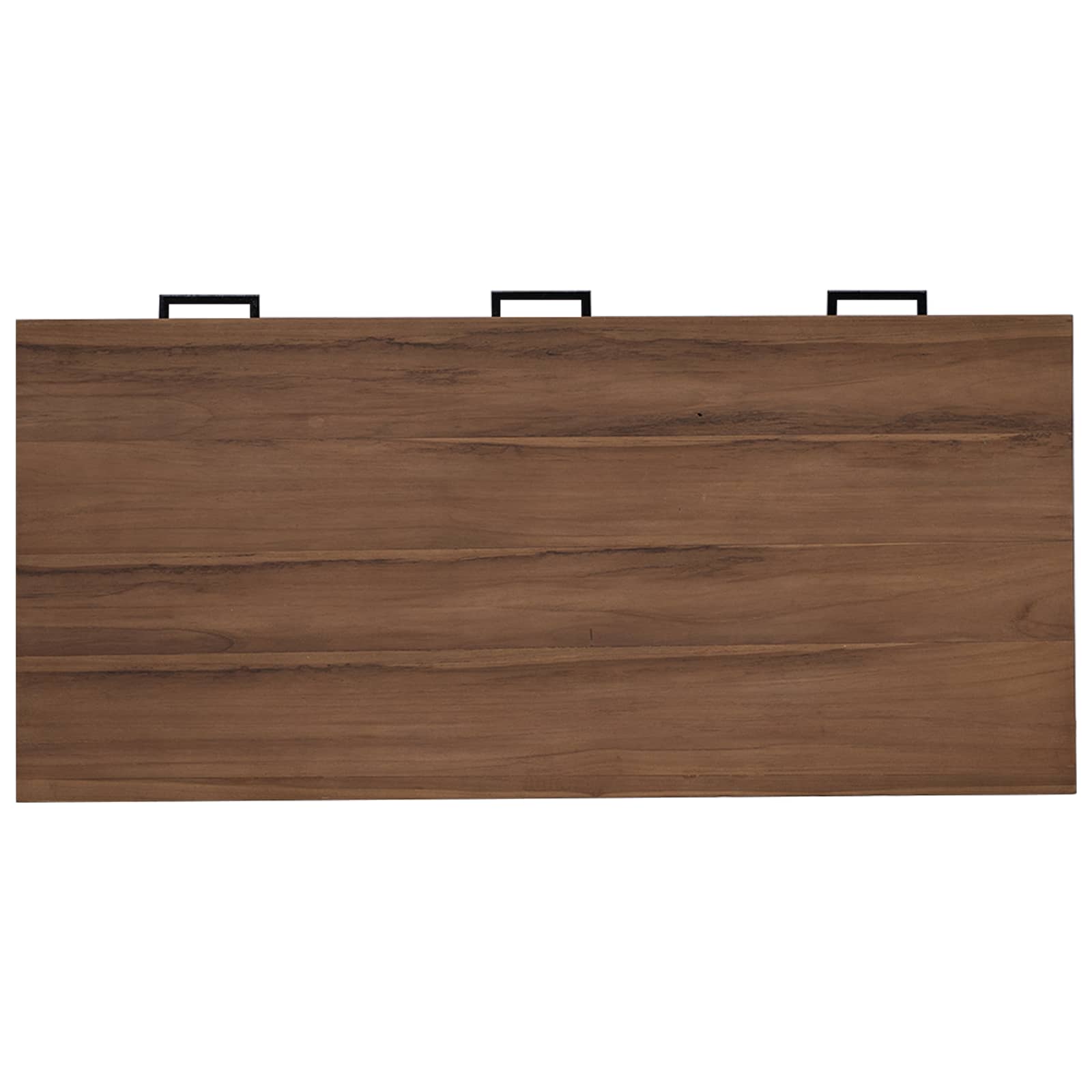 vidaXL Bureau met lades Naturel Massief Teakhout 80 x 50 x 75 cm