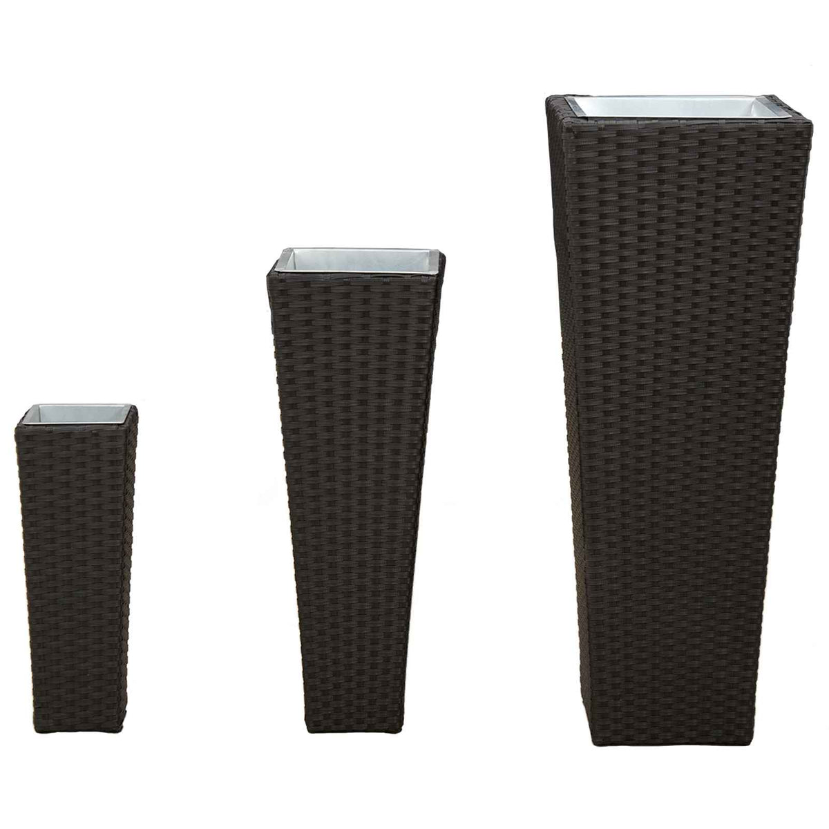 vidaXL Tuinset 3 pcs Zwart Metaal