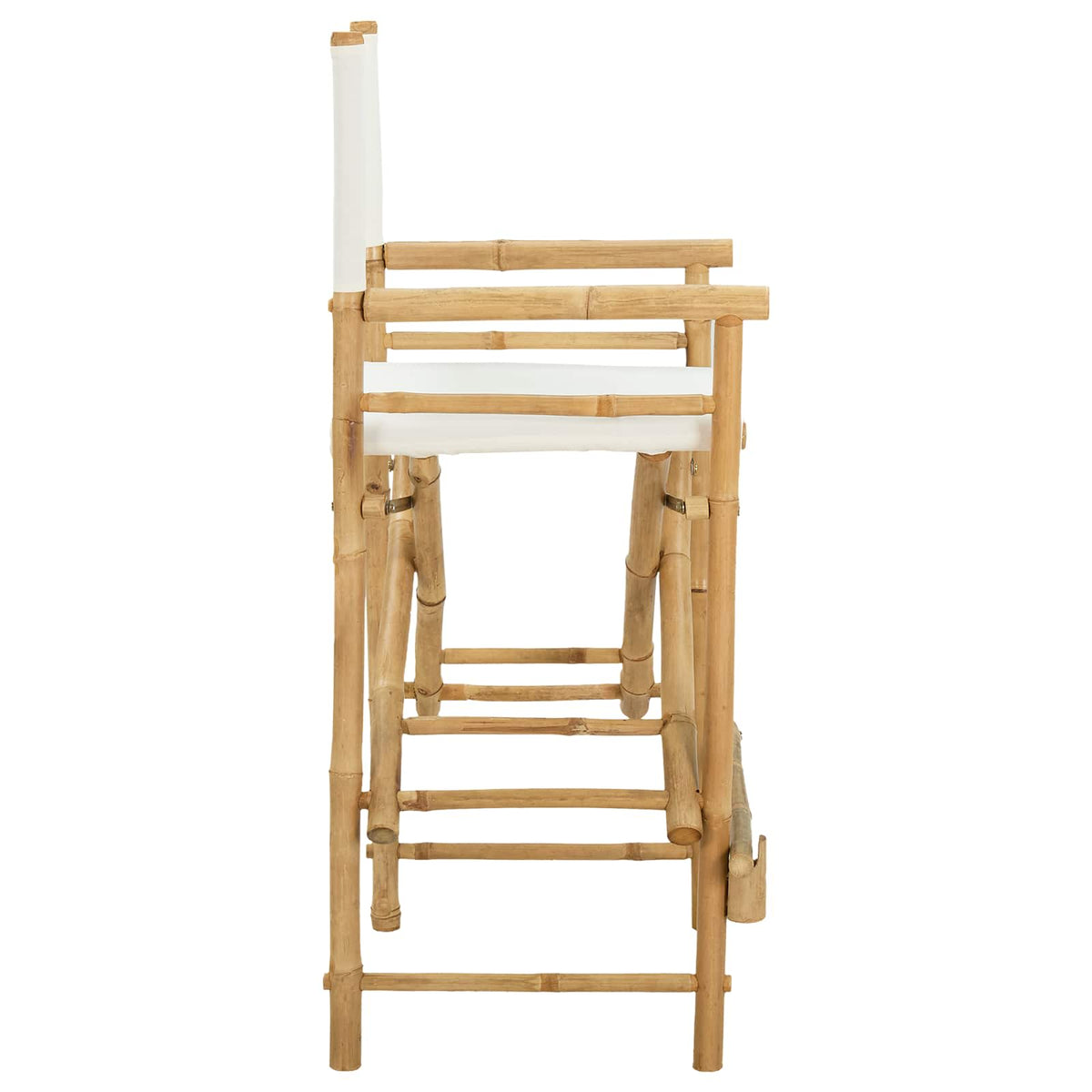 vidaXL Vouwbare Regisseursstoel 2 pcs Naturel 58 x 48 x 115 cm Bamboe