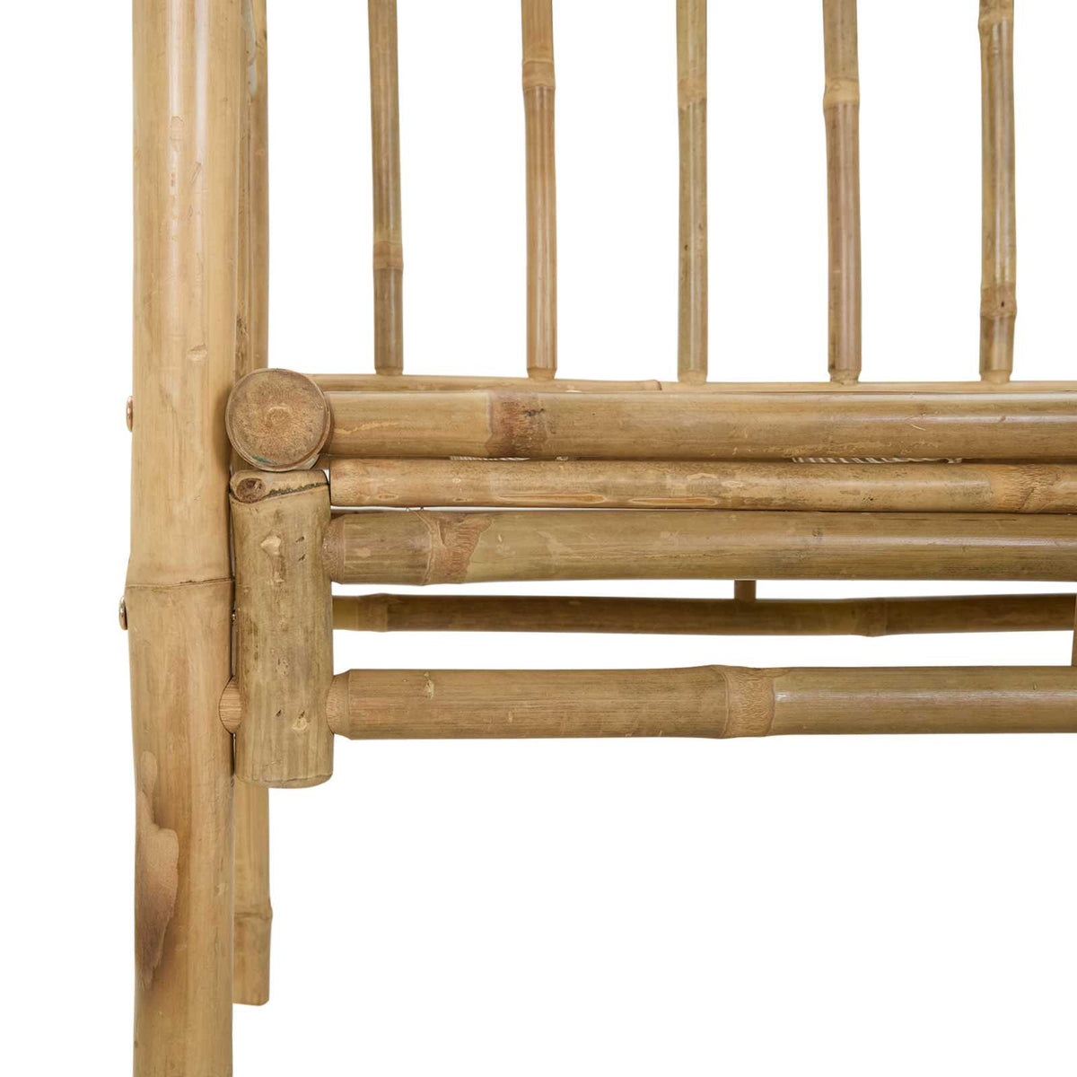 vidaXL Tuinboog met Bank Naturel 115 x 50 x 205 cm Bamboe