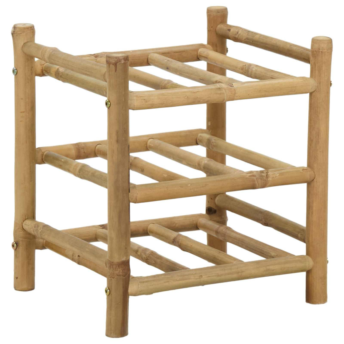 vidaXL Wijnrek Naturel 32,5 x 29,5 x 36 cm Bamboe