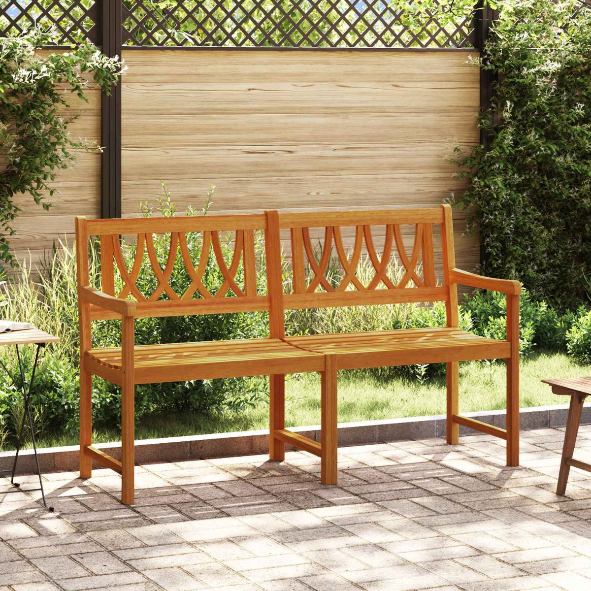 vidaXL Tuinbank 219 cm massief acaciahout