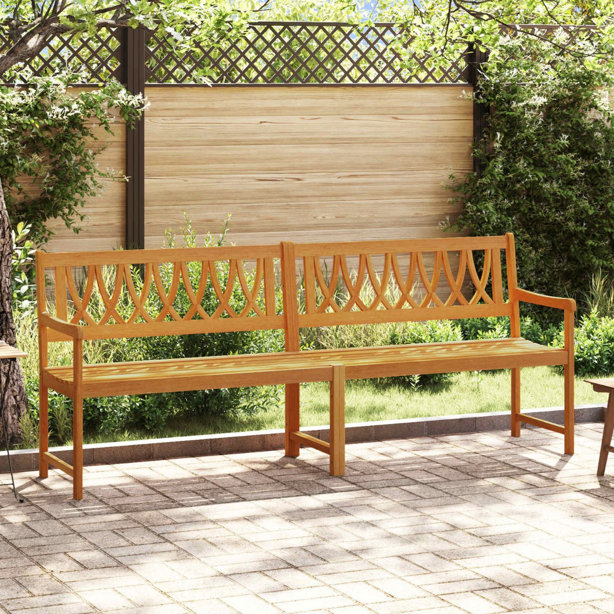 vidaXL Tuinbank 219 cm massief acaciahout