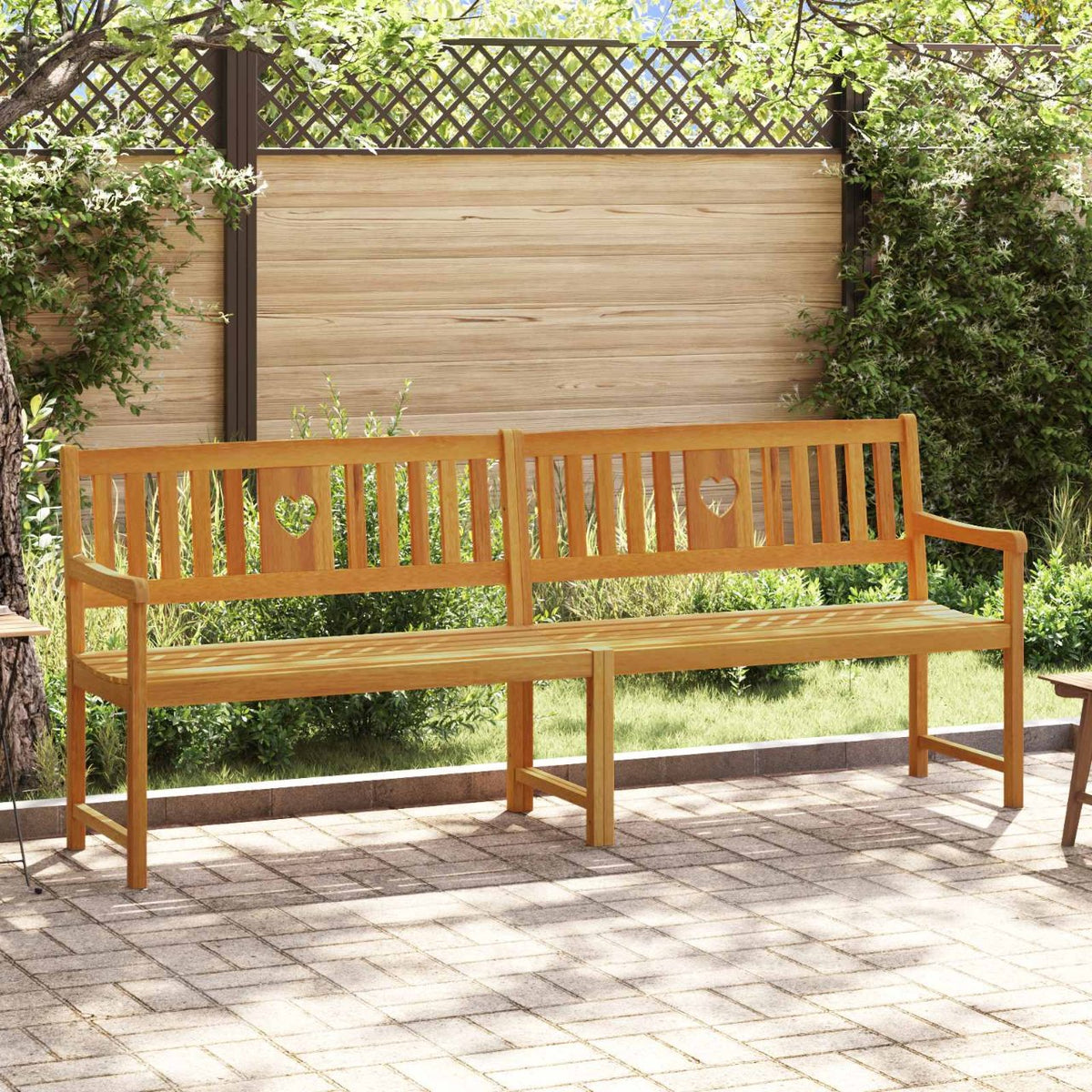 vidaXL Tuinbank 219 cm massief acaciahout