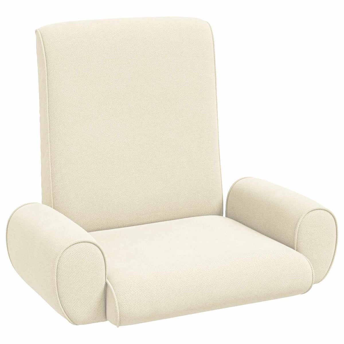 vidaXL Vloerstoel Crème 68 x 51 x 56 cm Grove Fluweel